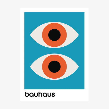 Bauhaus Aqua wall art print