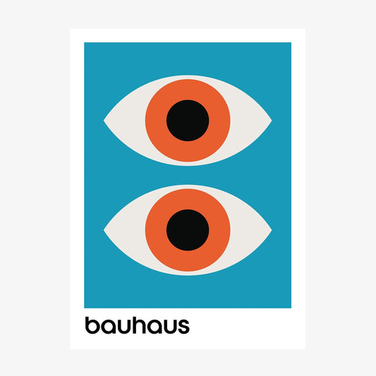 Bauhaus Aqua wall art print