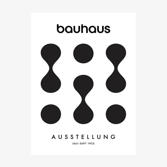 Bauhaus Ausstellung Black wall art print