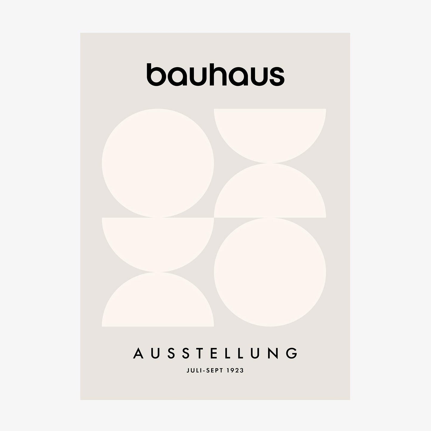 Bauhaus Ausstellung Grey wall art print