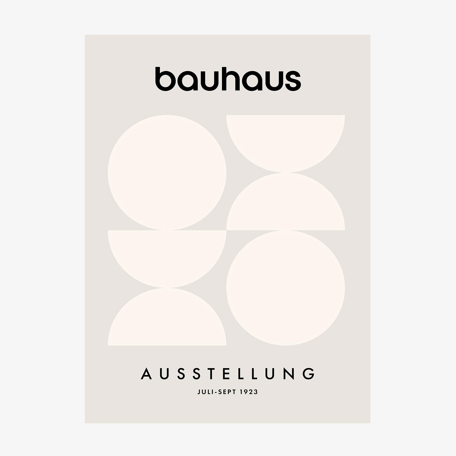 Bauhaus Ausstellung Grey wall art print