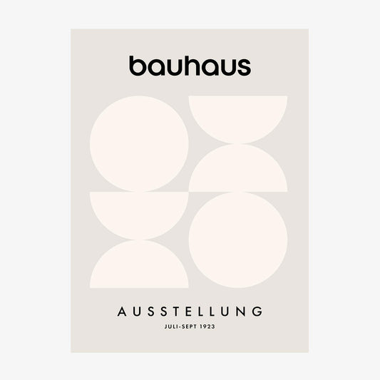 Bauhaus Ausstellung Grey wall art print