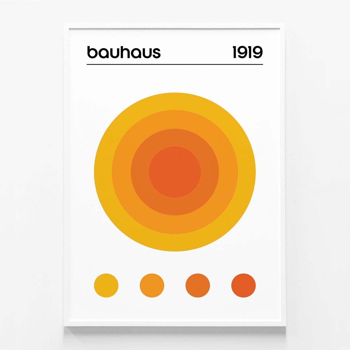 Bauhaus Orange Circle