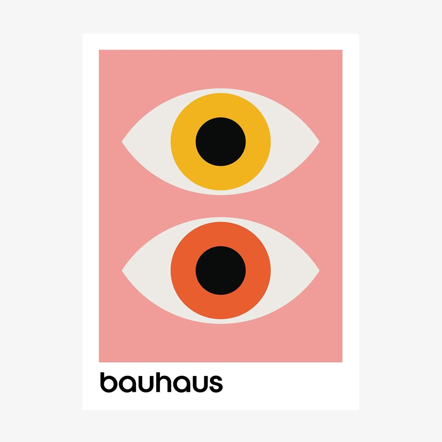 Bauhaus Pink wall art print