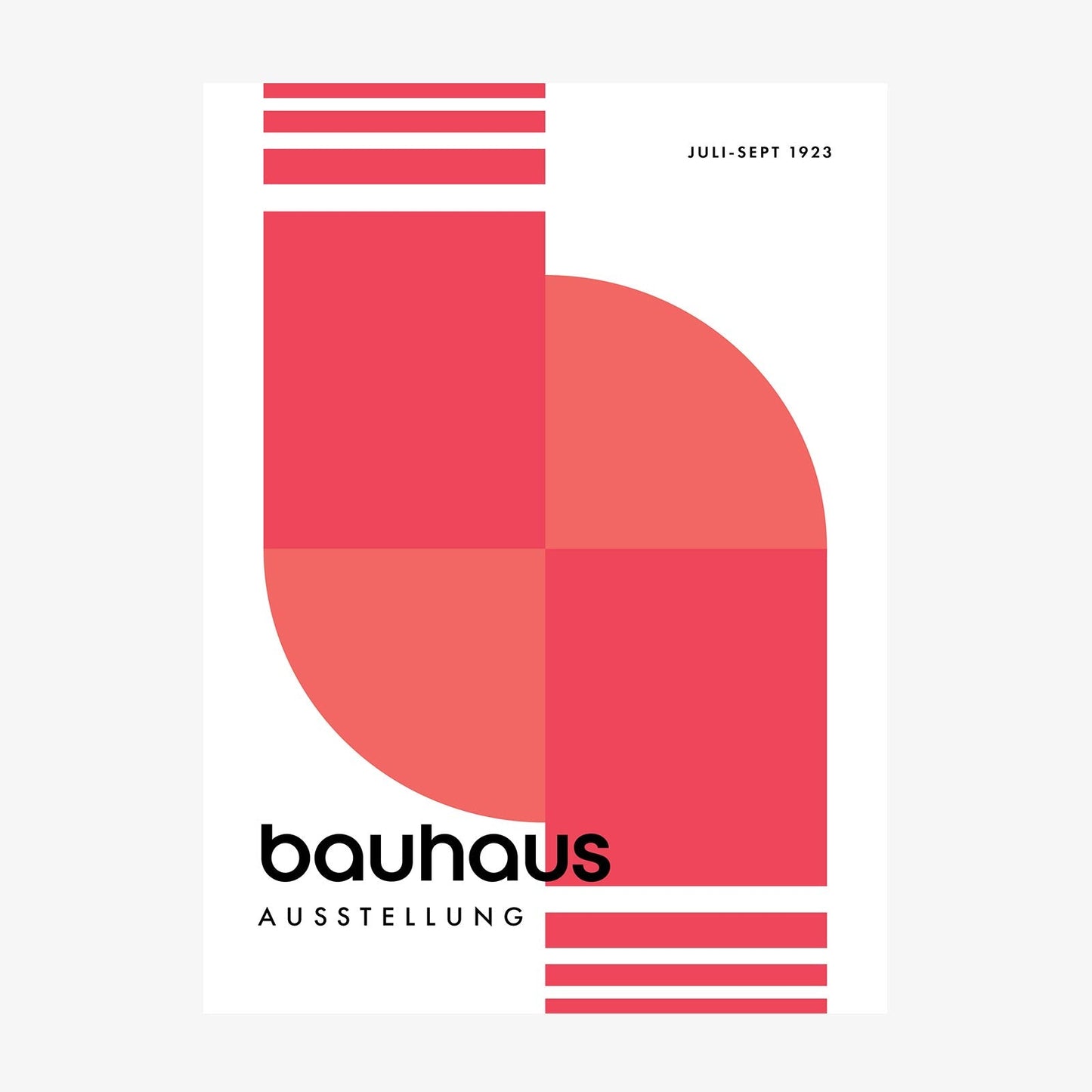 Bauhaus Red 2 wall art print