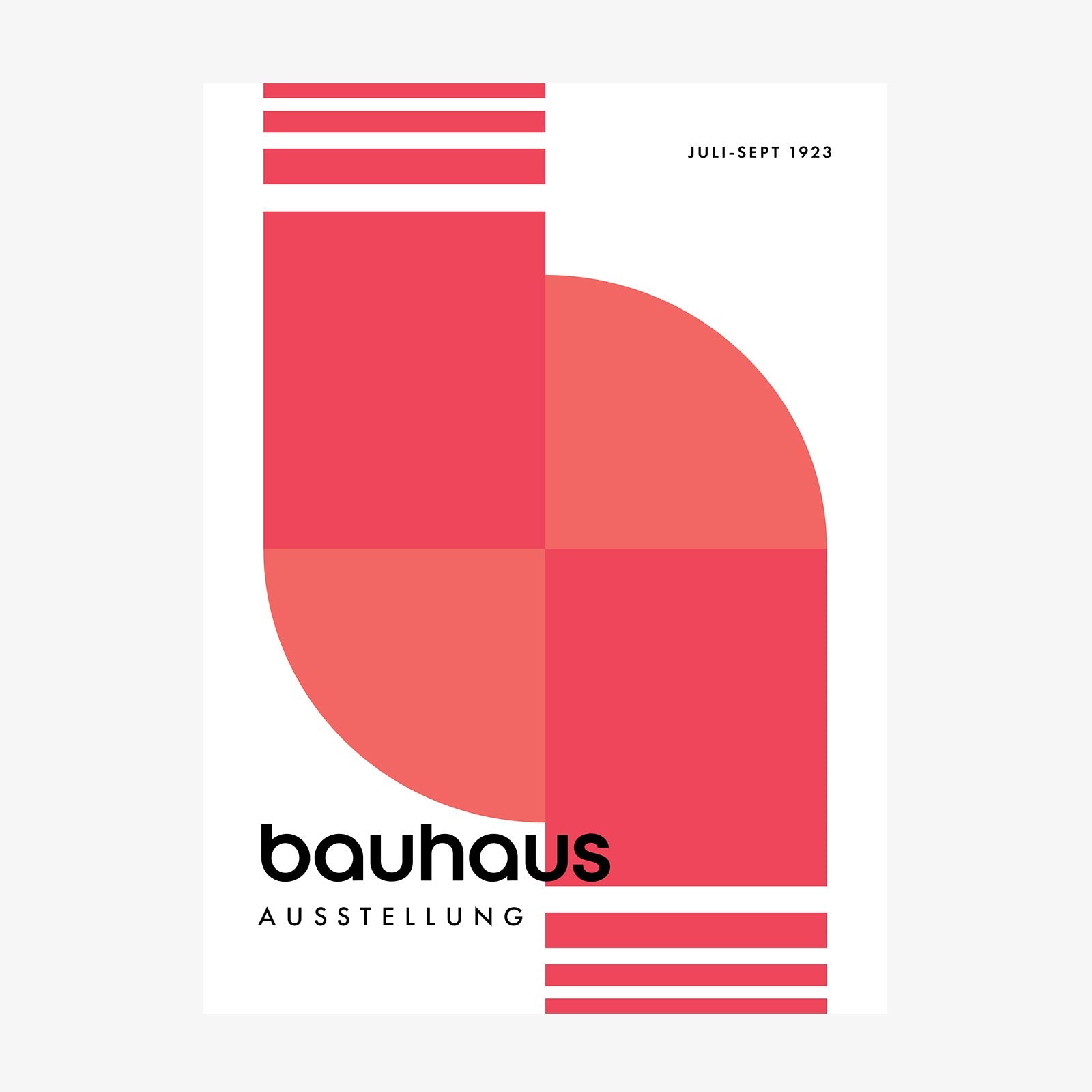 Bauhaus Red 2 wall art print