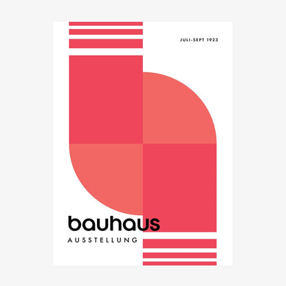 Bauhaus Red 2 wall art print