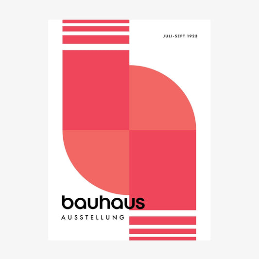Bauhaus Red 2 wall art print