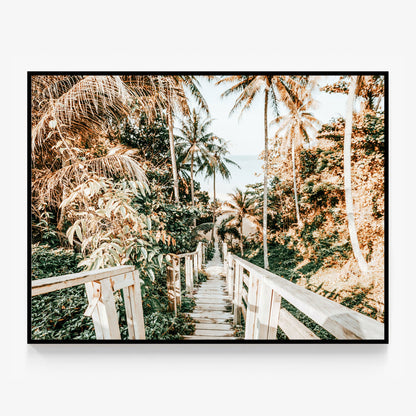 Beach Stairs Canvas