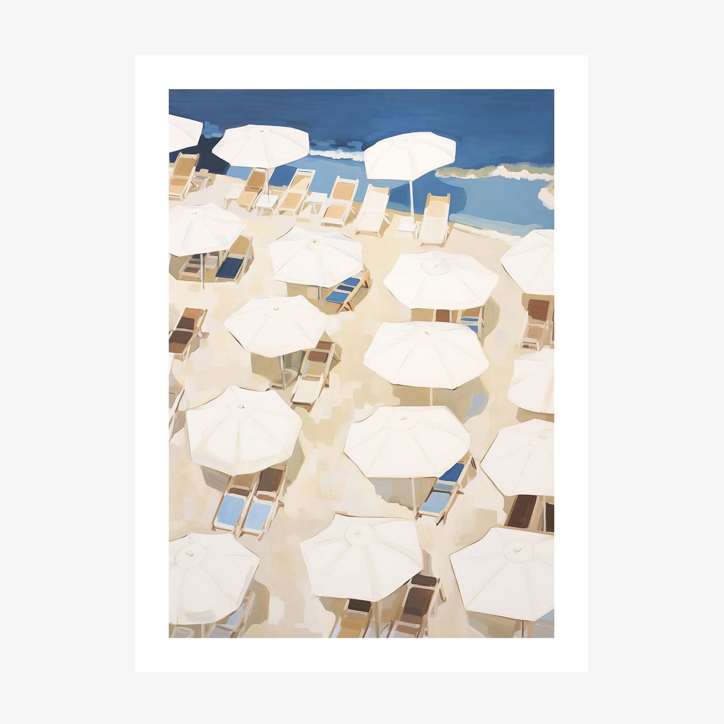 Beach Umbrellas wall art print
