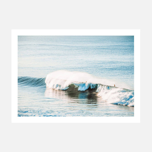 Photo art print of a surfer riding a wave at Bells Beach.