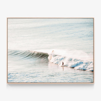 Bells Ride Canvas wall art with oak float frame