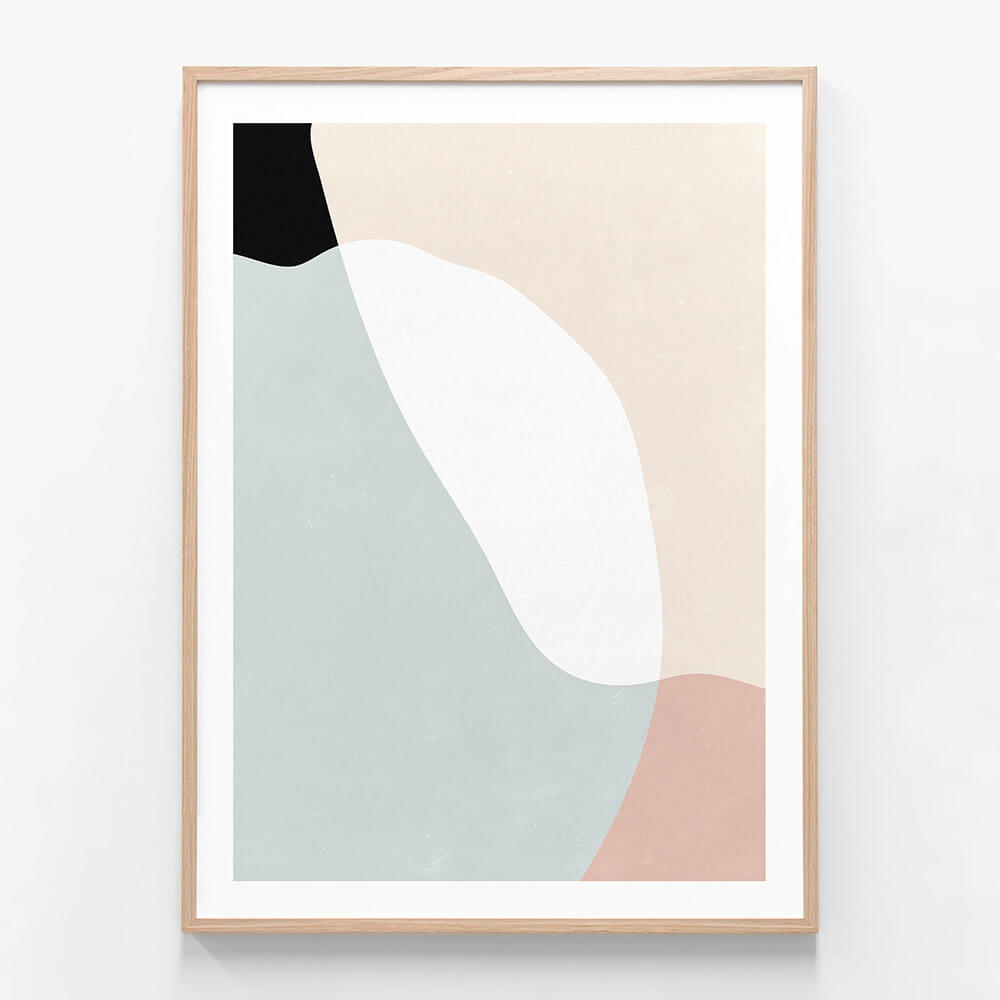 A framed art print of an abstract artwork called ‘Belmont'.