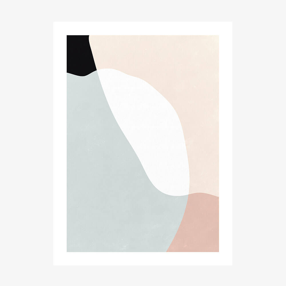 A poster print of an abstract artwork called ‘Belmont'.