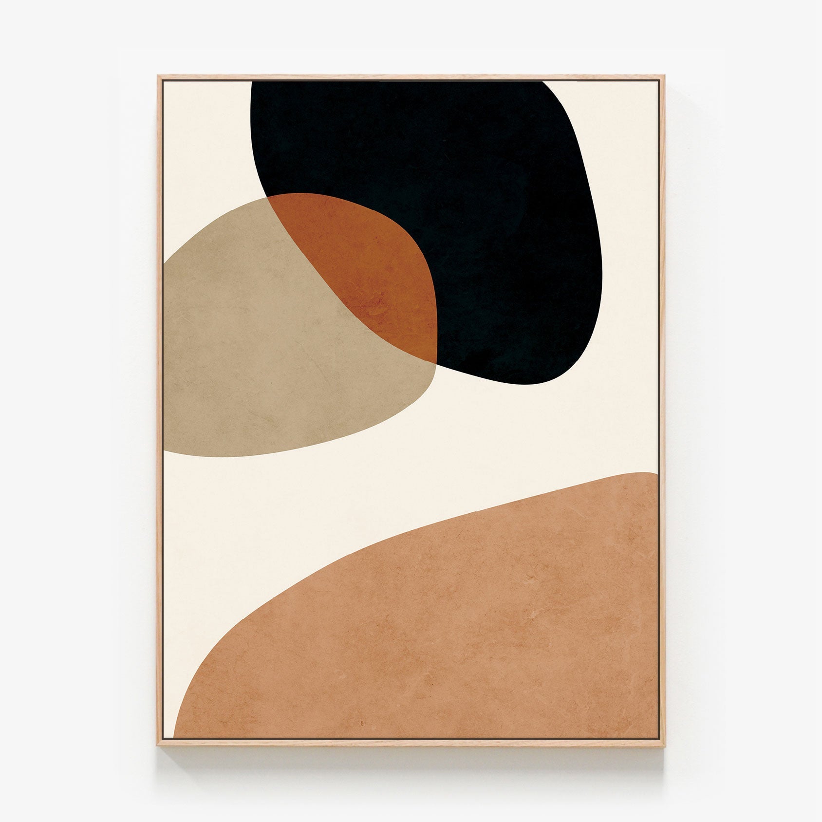 A framed canvas print of an abstract art painting called 'Bentleigh No. 2'.