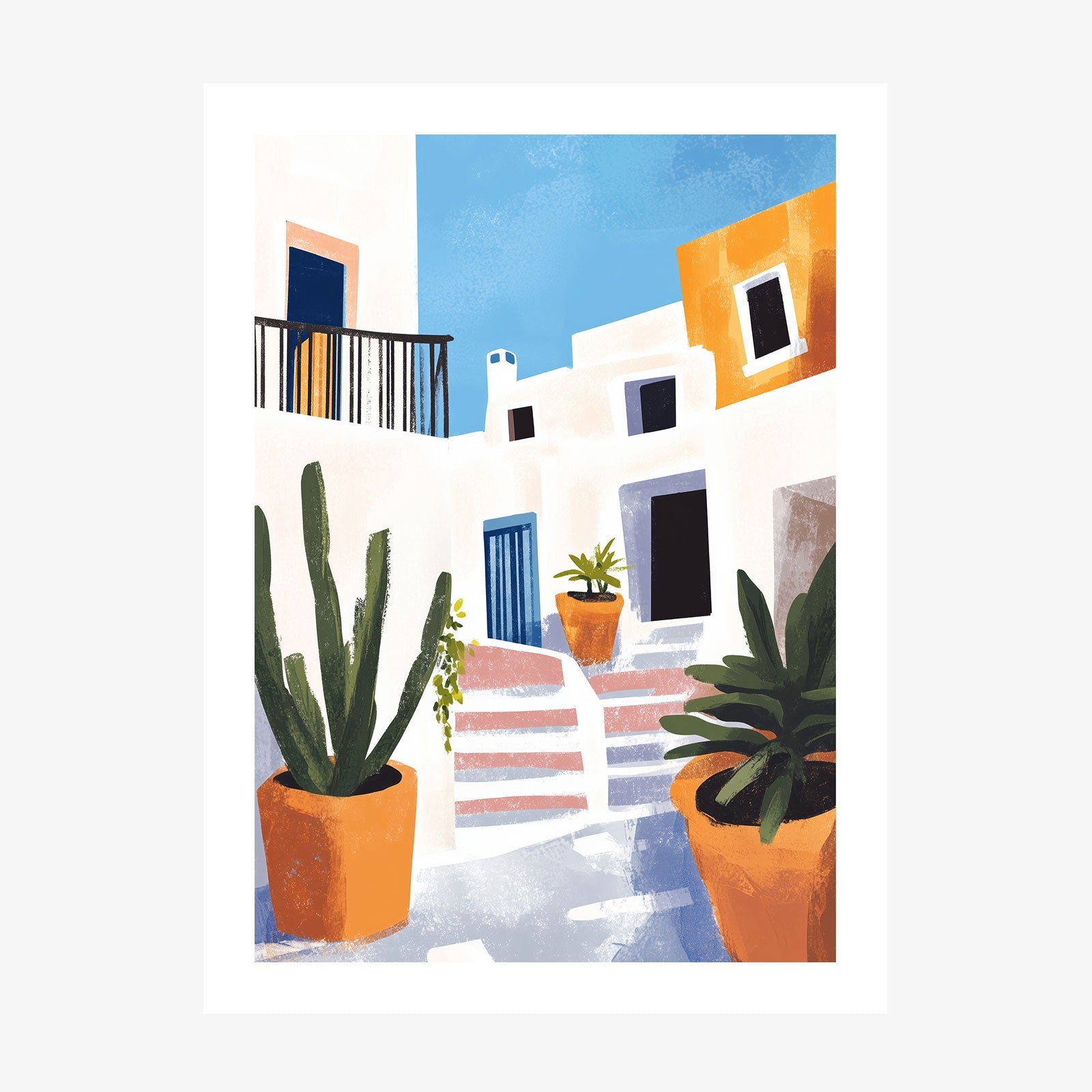 Between the Pots wall art print