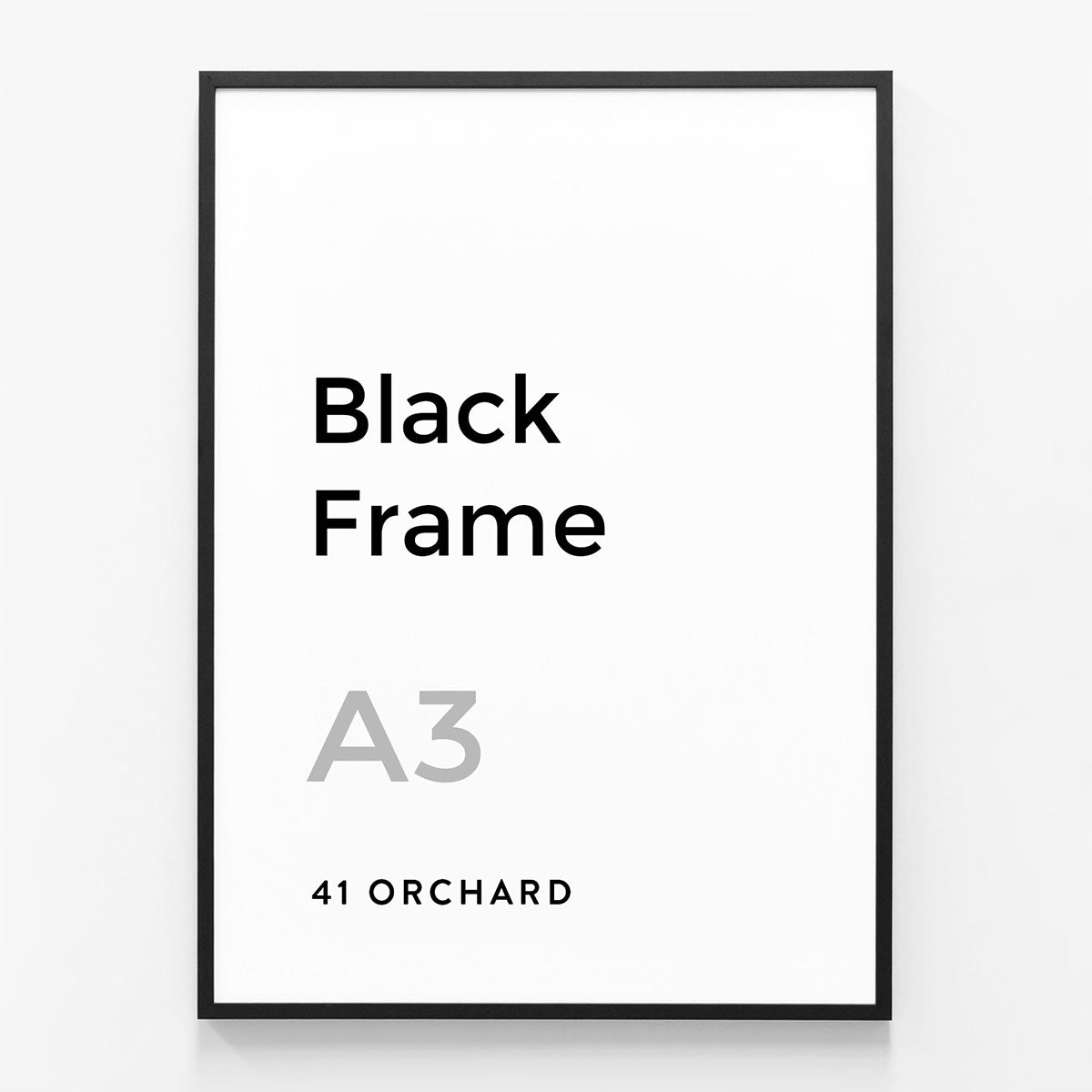 An A3 size black picture frame.