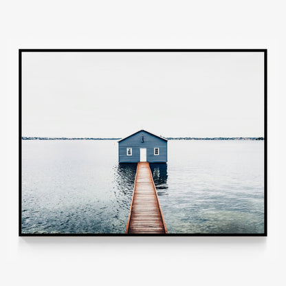 Blue Boat Shed Canvas