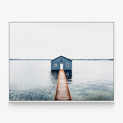 Blue Boat Shed Canvas