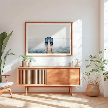 Blue-Boathouse-Framed-Print-in-a-Scandinavian-Interior.jpg