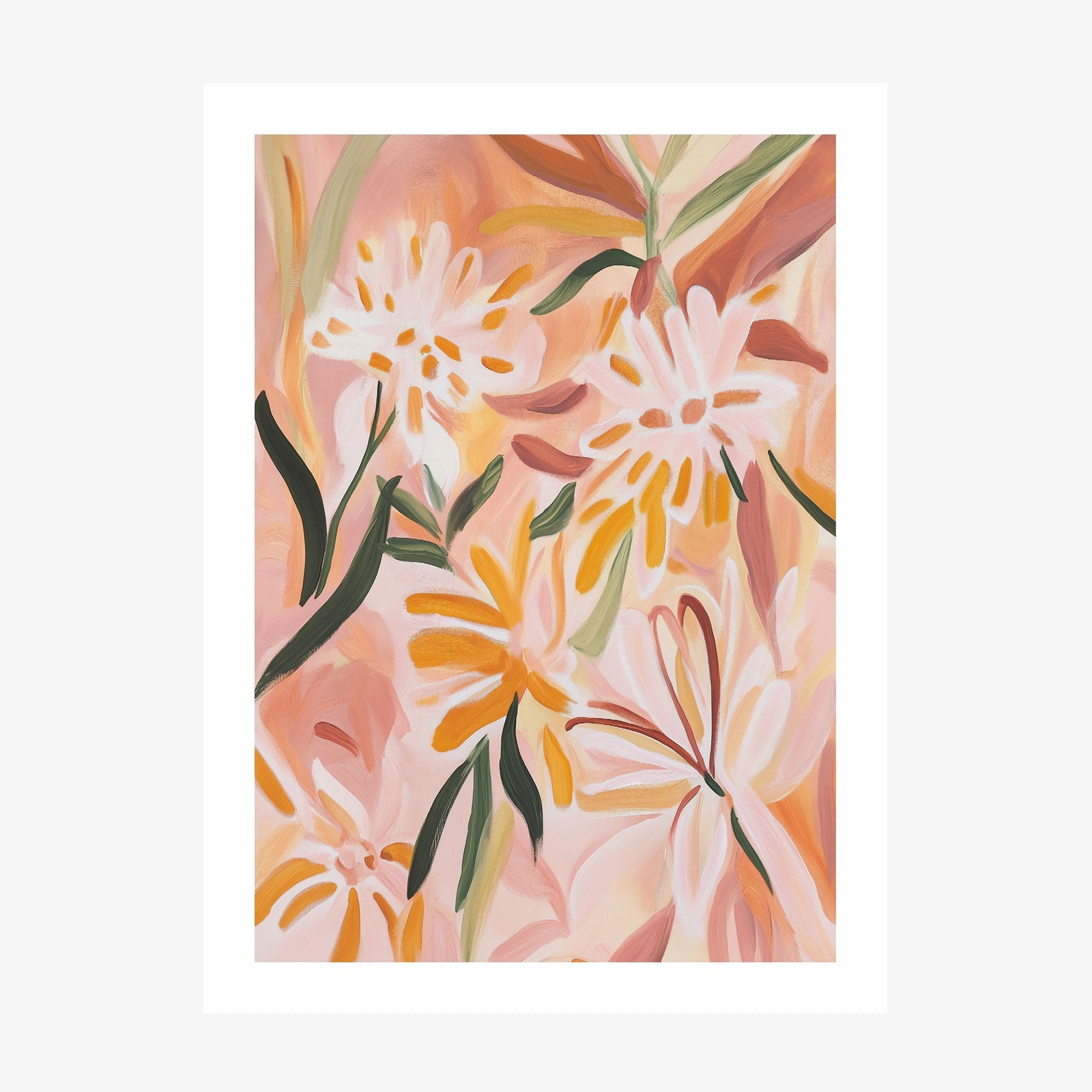 Blushing Garden wall art print