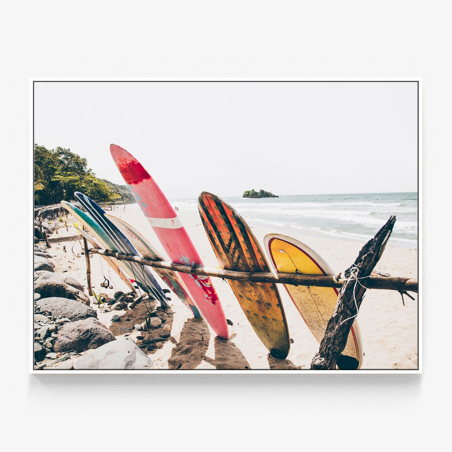 Boards on the Beach Canvas