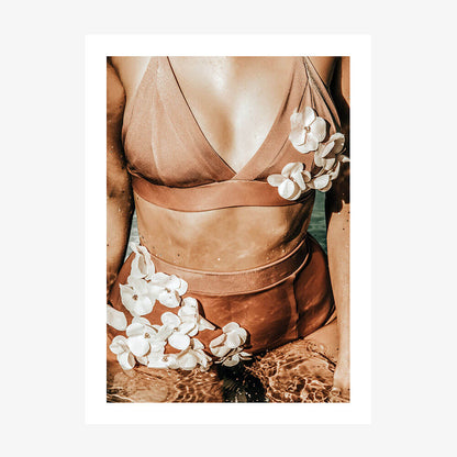 Bronze Petals wall art print