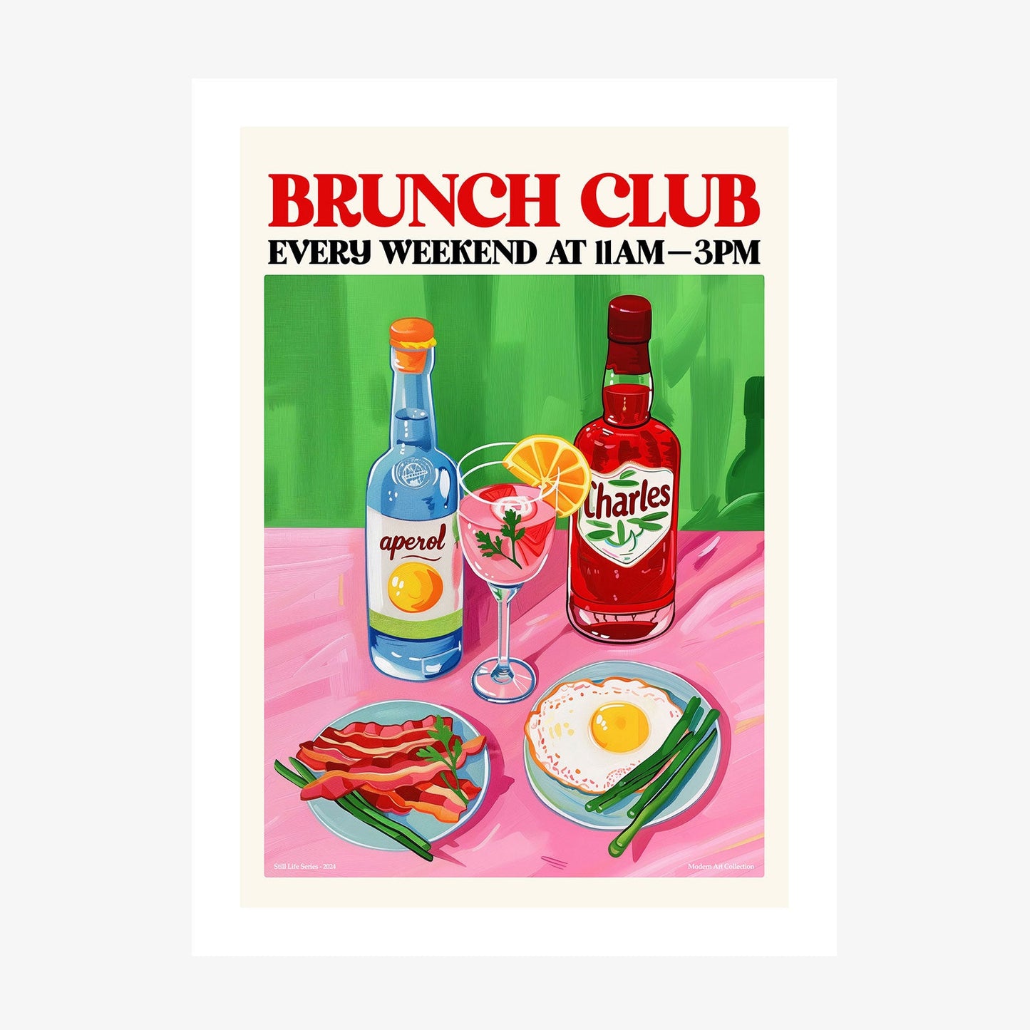 Brunch Club wall art print