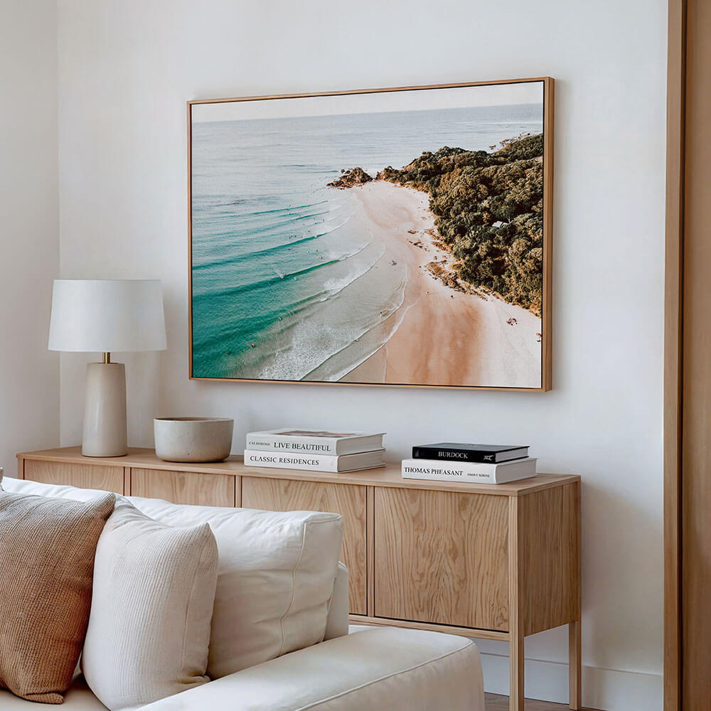 A Byron Bay Photography canvas wall art print.