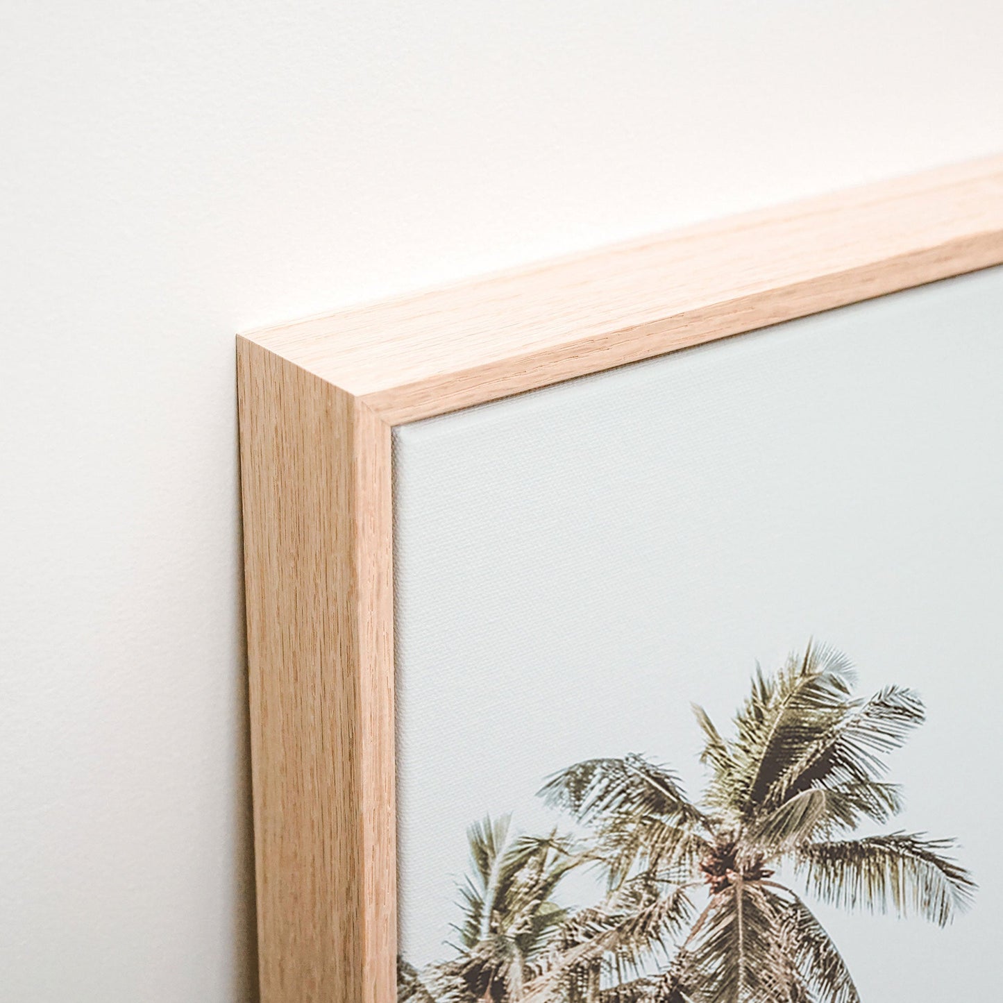 Caribbean Sky Canvas corner detail