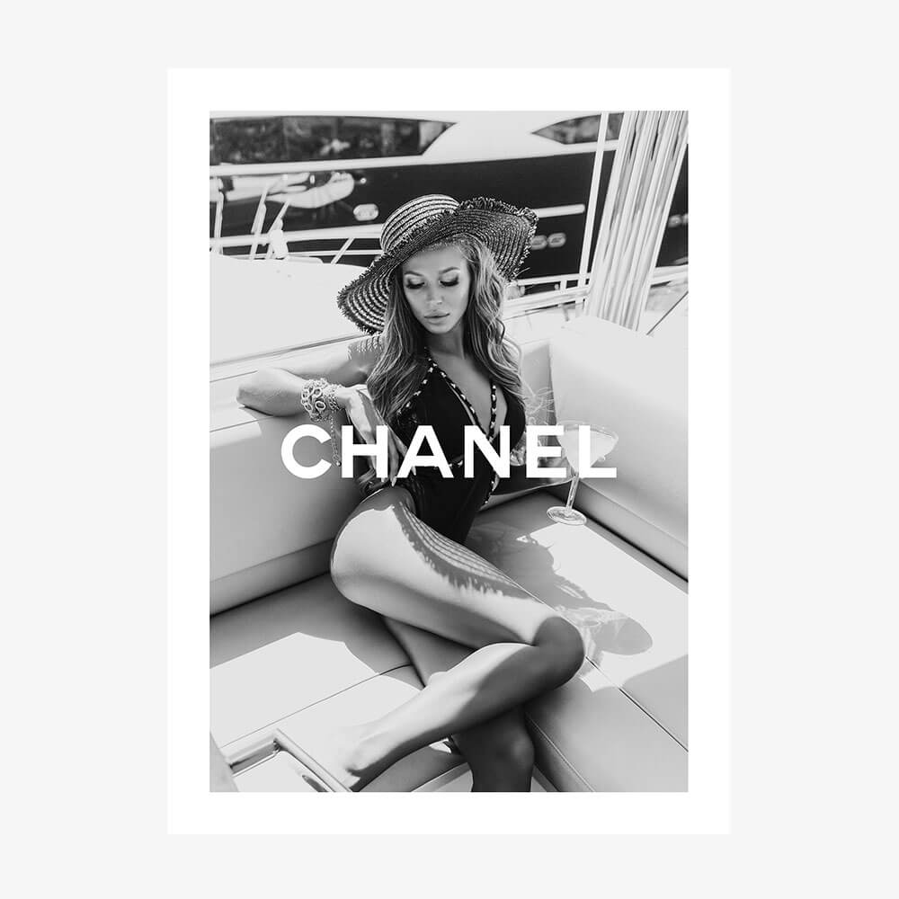 Chanel Boating wall art print