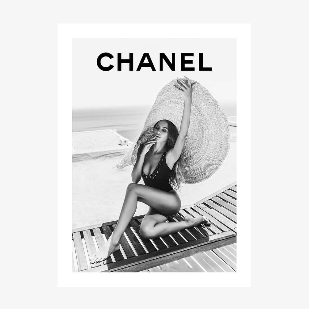 Chanel Poolside wall art print