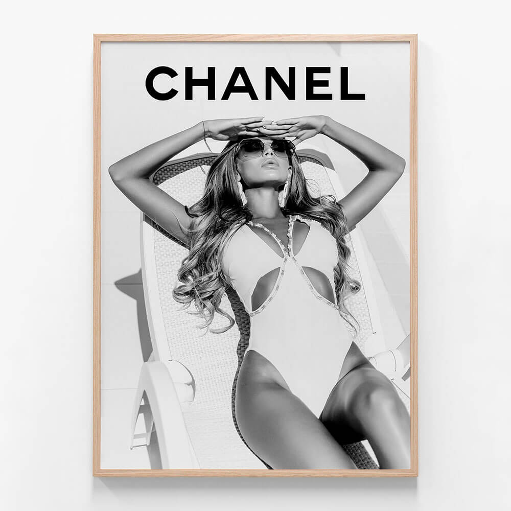 Chanel Sunbathing