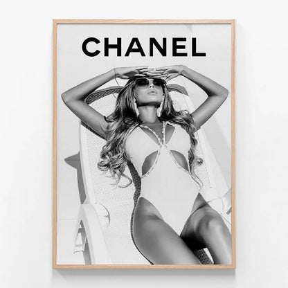 Chanel Sunbathing
