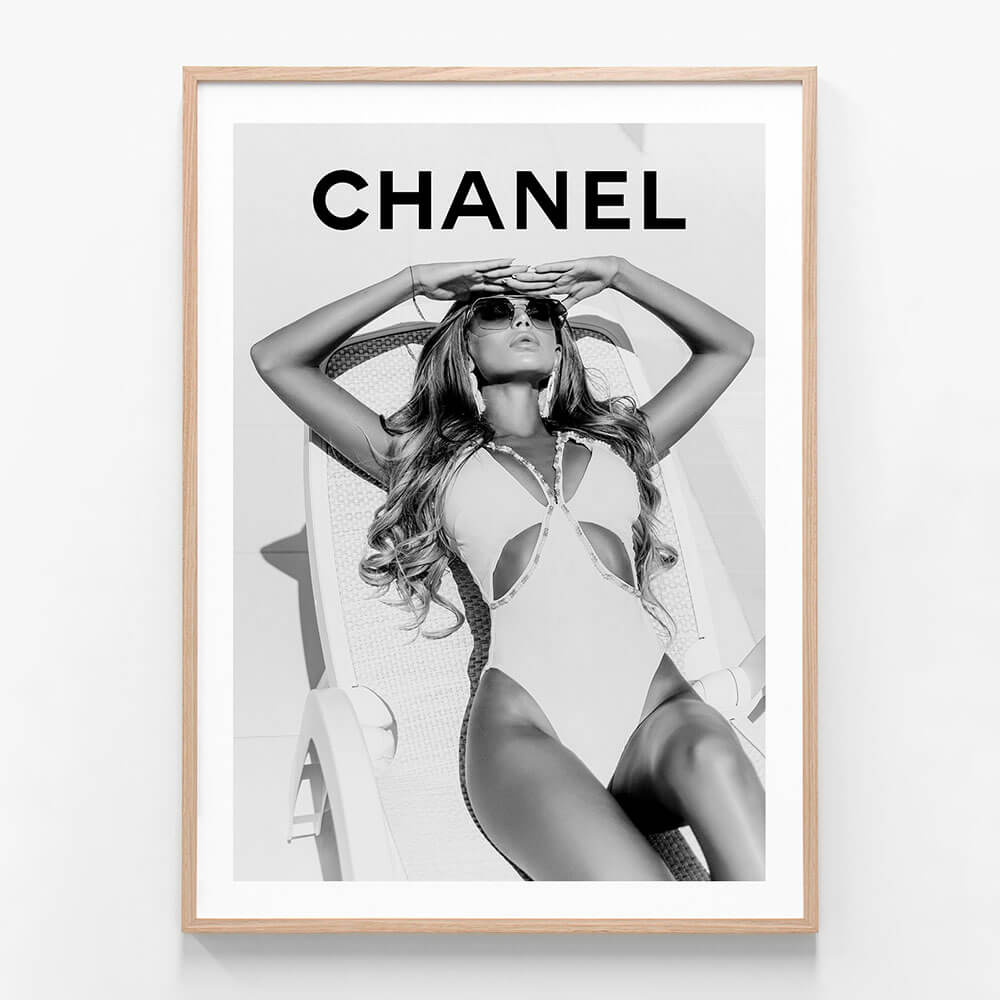 Chanel Sunbathing