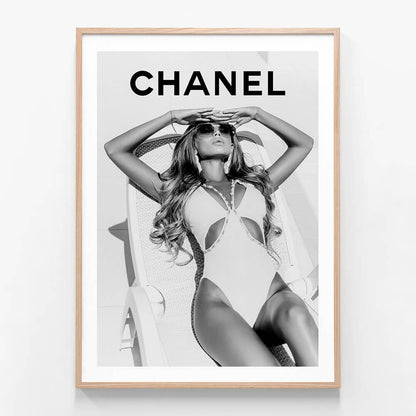 Chanel Sunbathing