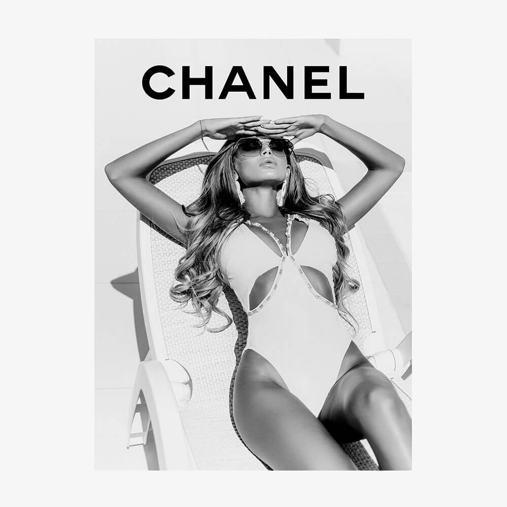 Chanel Sunbathing