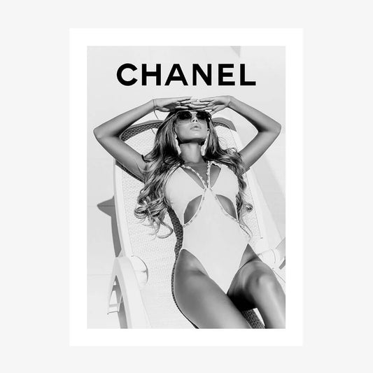 Chanel Sunbathing wall art print