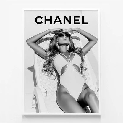 Chanel Sunbathing