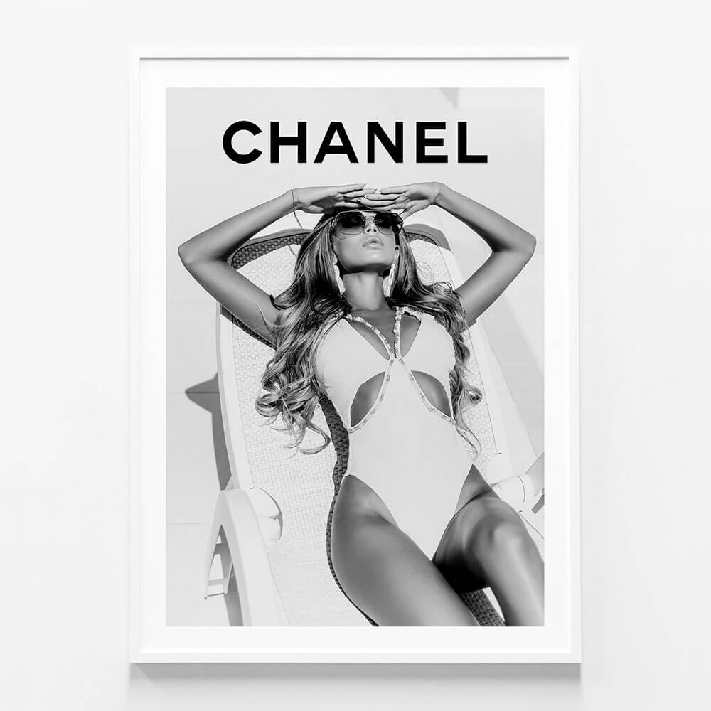 Chanel Sunbathing