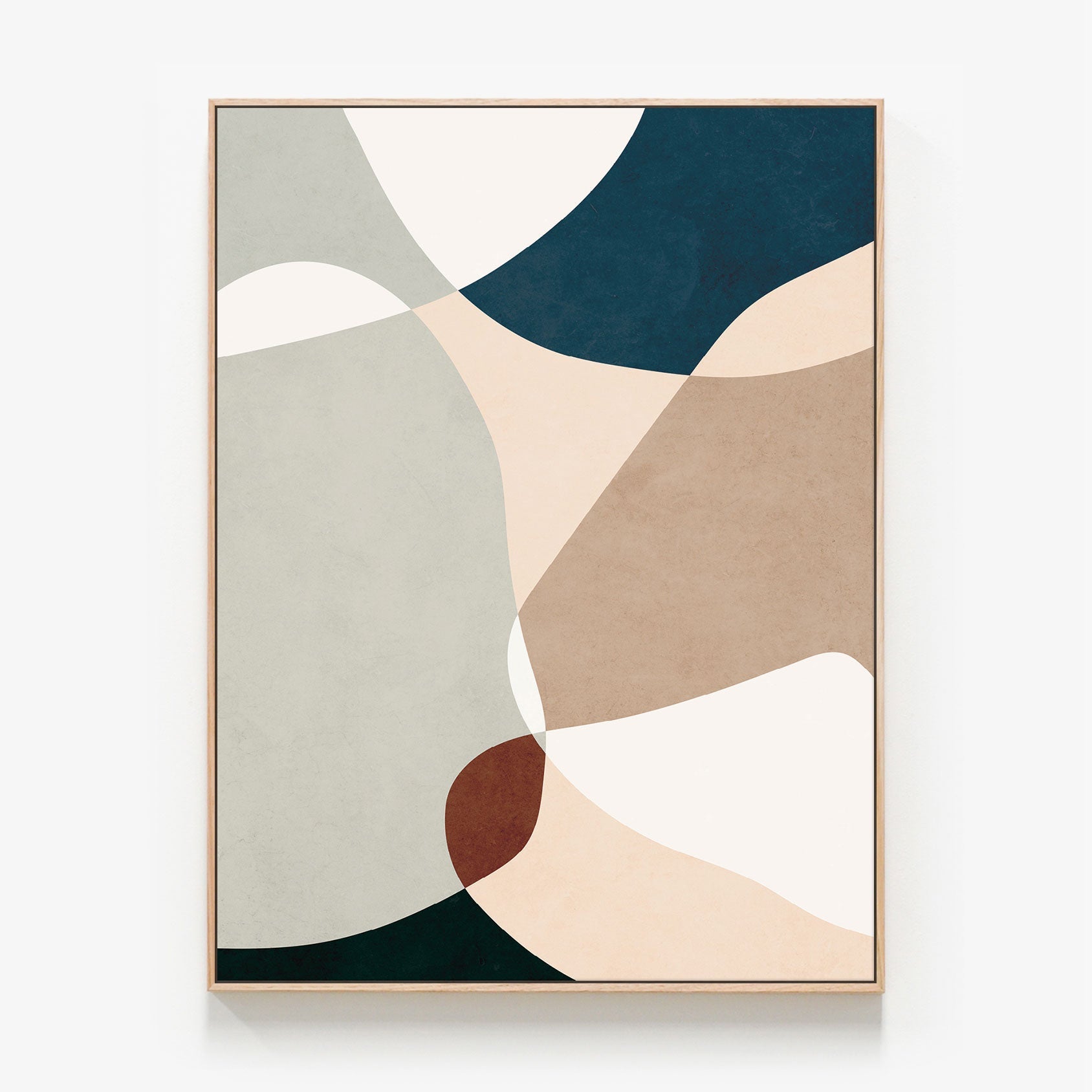 Chisholm No. 2 Canvas print in oak frame
