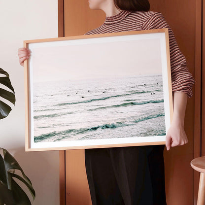 Choppy-Waters-Surfers-In-The-Ocean-Framed-Art.jpg