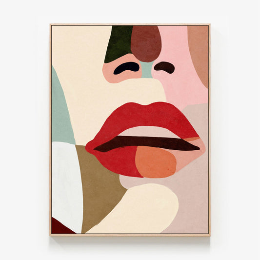 Christie Canvas print in oak frame