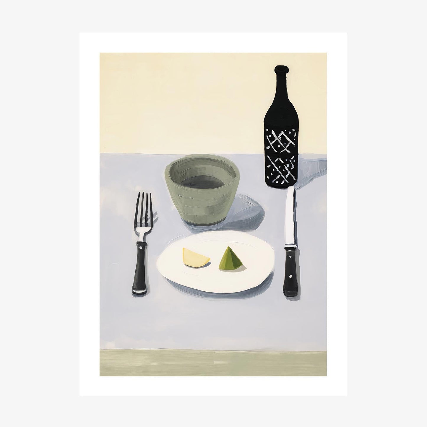 Citrus Dinner wall art print