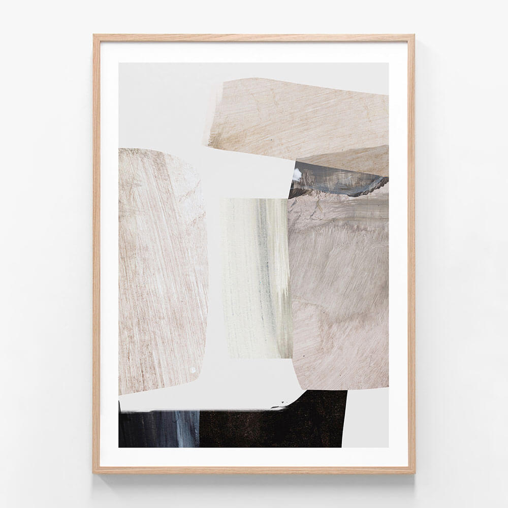 Clay a modern abstract art framed print