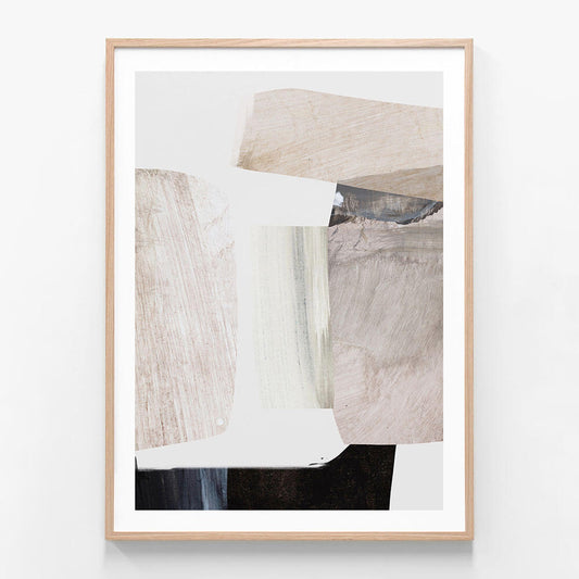 Clay a modern abstract art framed print
