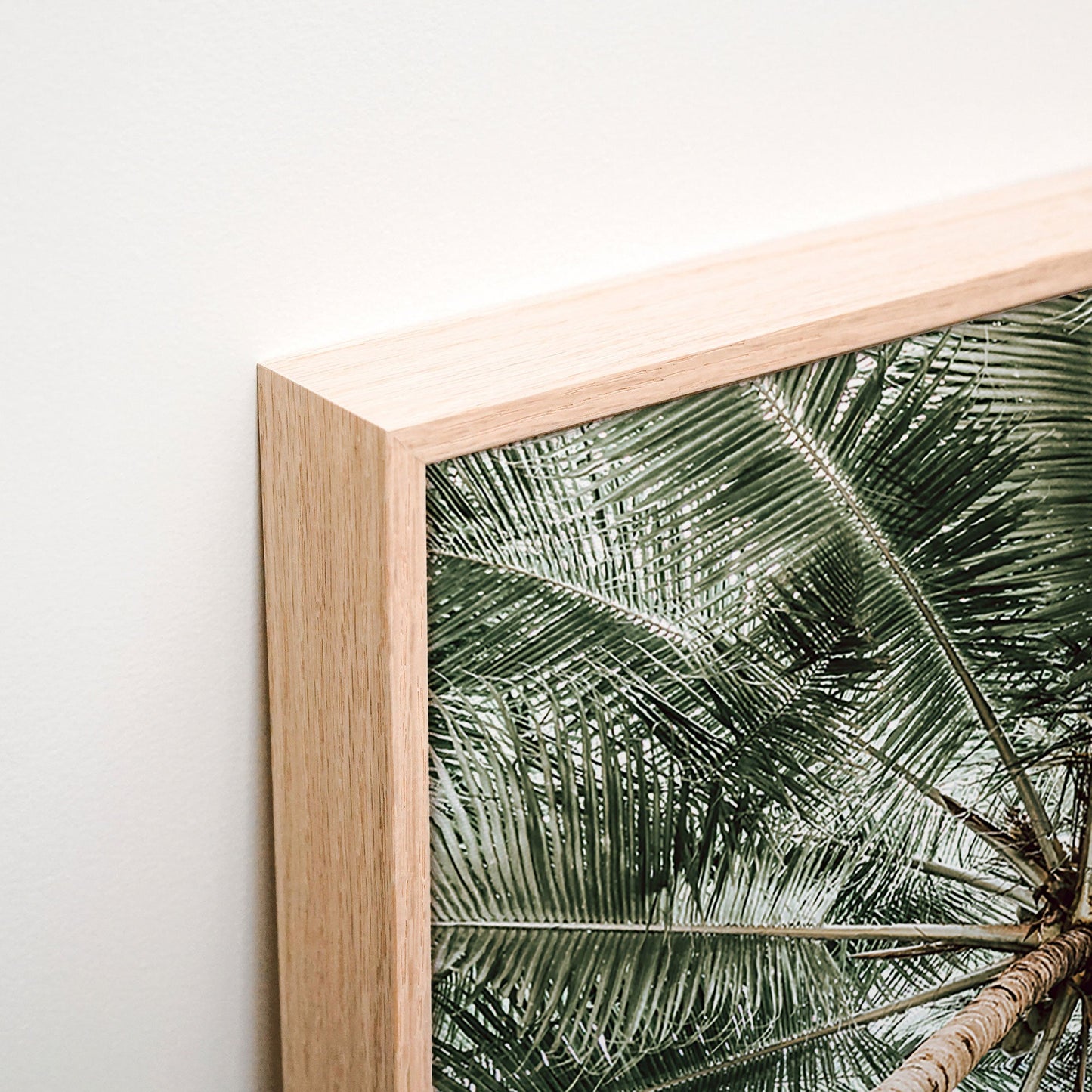 Coconut Canopy Canvas wall art corner detail