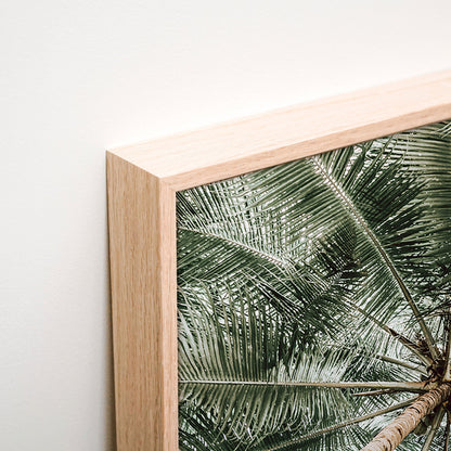 Coconut Canopy Canvas wall art corner detail