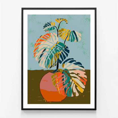 Colourful Monstera Leaves