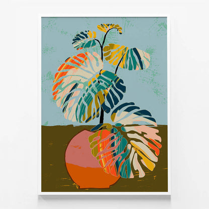 Colourful Monstera Leaves
